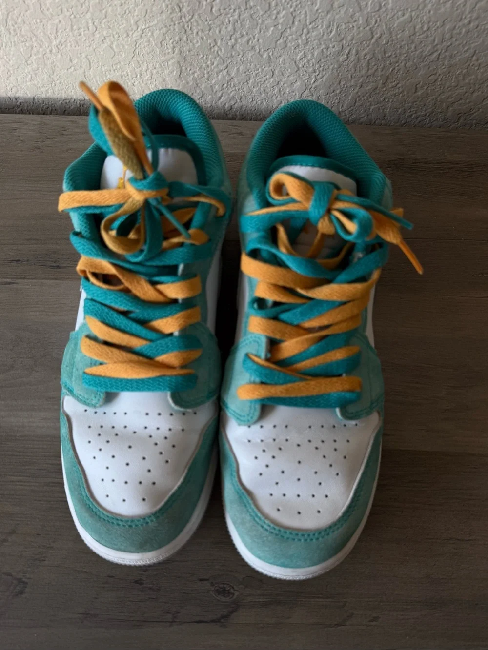 Nike Dunk Low Turquoise White Size 6.5Y